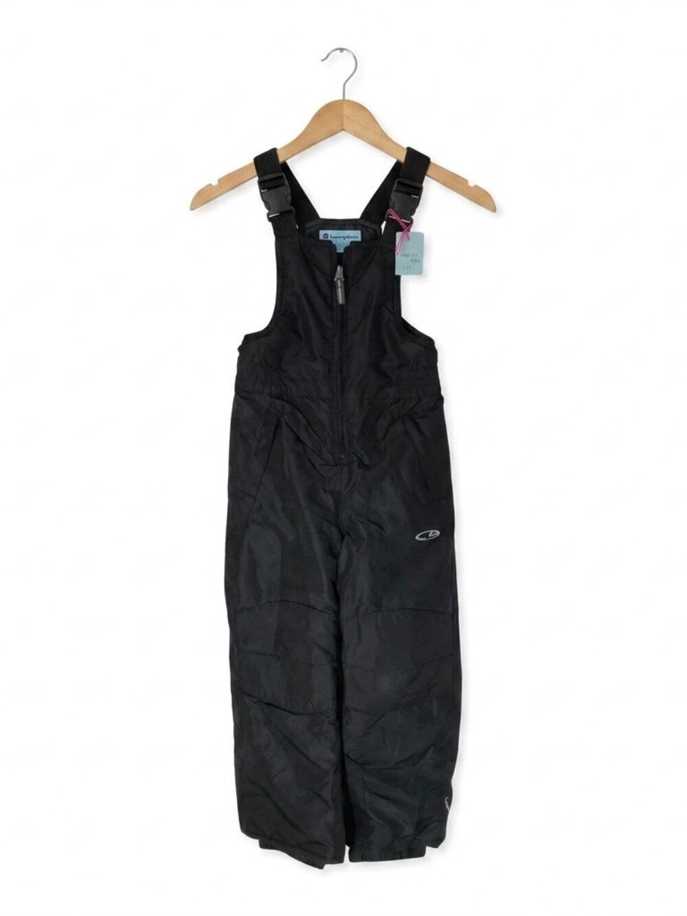 Champion Kids XS Black Insulated Snow Jumpsuit Ski Bibs 4-5 XS Kids